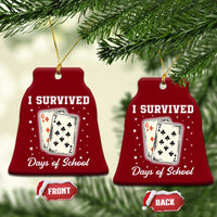 I Survived 67 Days Of School Ceramic Ornament Playing Cards Meme - Wonder Print Shop