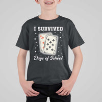 I Survived 67 Days Of School T Shirt For Kid Playing Cards Meme - Wonder Print Shop