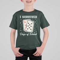 I Survived 67 Days Of School T Shirt For Kid Playing Cards Meme - Wonder Print Shop