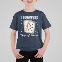 I Survived 67 Days Of School T Shirt For Kid Playing Cards Meme - Wonder Print Shop