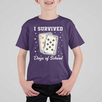 I Survived 67 Days Of School T Shirt For Kid Playing Cards Meme - Wonder Print Shop