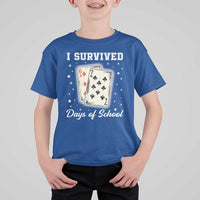 I Survived 67 Days Of School T Shirt For Kid Playing Cards Meme - Wonder Print Shop