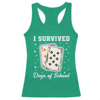 I Survived 67 Days Of School Racerback Tank Top Playing Cards Meme - Wonder Print Shop