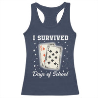 I Survived 67 Days Of School Racerback Tank Top Playing Cards Meme - Wonder Print Shop