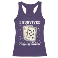 I Survived 67 Days Of School Racerback Tank Top Playing Cards Meme - Wonder Print Shop