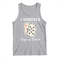 I Survived 67 Days Of School Tank Top Playing Cards Meme - Wonder Print Shop