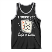 I Survived 67 Days Of School Tank Top Playing Cards Meme - Wonder Print Shop