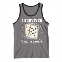 I Survived 67 Days Of School Tank Top Playing Cards Meme - Wonder Print Shop