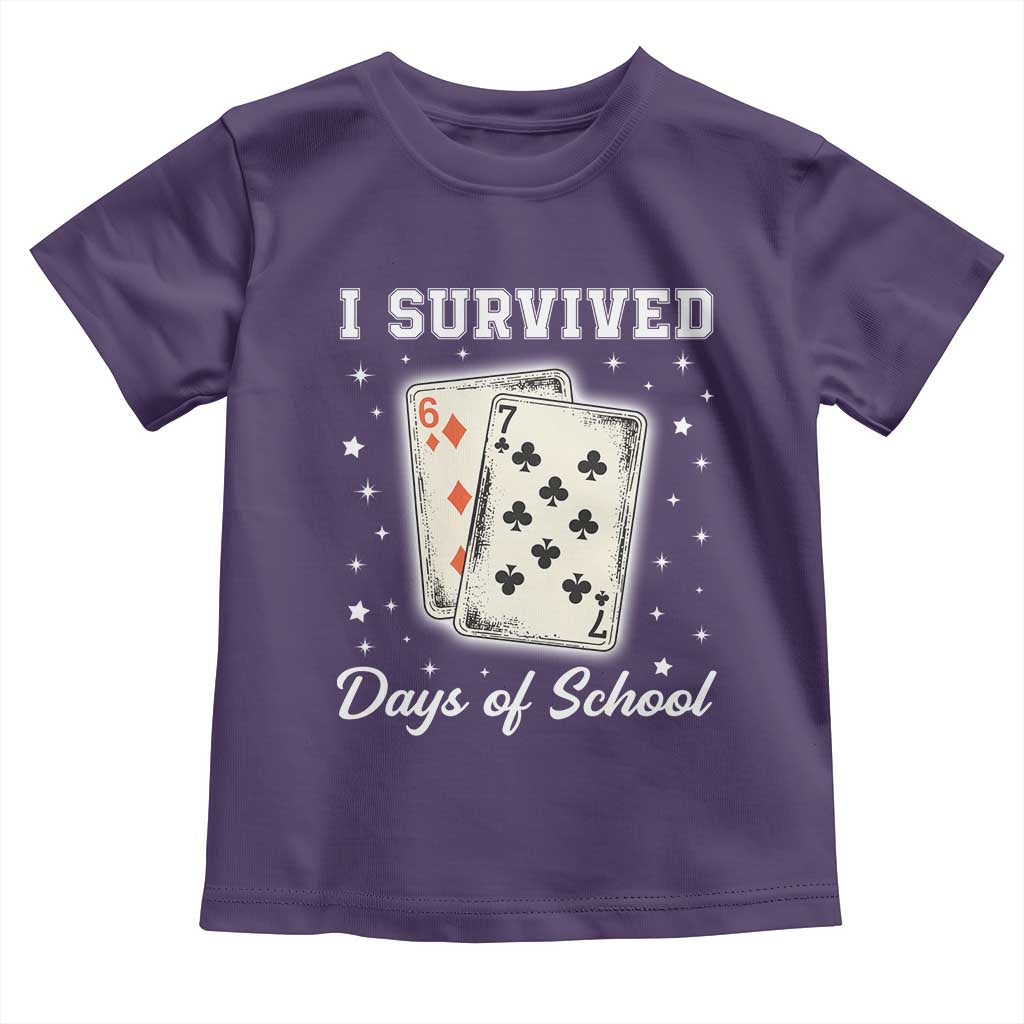 I Survived 67 Days Of School Toddler T Shirt Playing Cards Meme - Wonder Print Shop