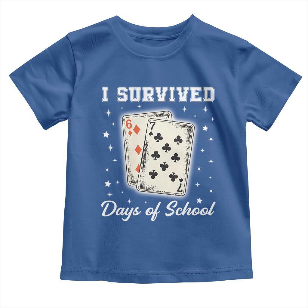 I Survived 67 Days Of School Toddler T Shirt Playing Cards Meme - Wonder Print Shop