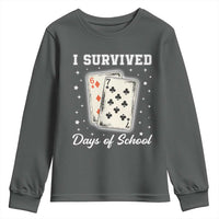 I Survived 67 Days Of School Youth Sweatshirt Playing Cards Meme - Wonder Print Shop