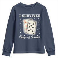 I Survived 67 Days Of School Youth Sweatshirt Playing Cards Meme - Wonder Print Shop
