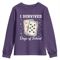 I Survived 67 Days Of School Youth Sweatshirt Playing Cards Meme - Wonder Print Shop