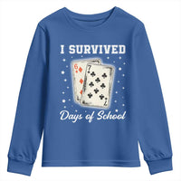 I Survived 67 Days Of School Youth Sweatshirt Playing Cards Meme - Wonder Print Shop