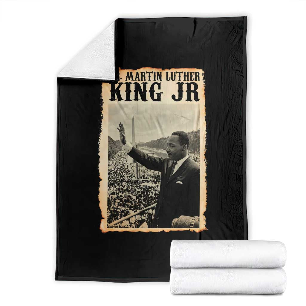 Martin Luther King Jr MLK Day Throw Blanket - Wonder Print Shop