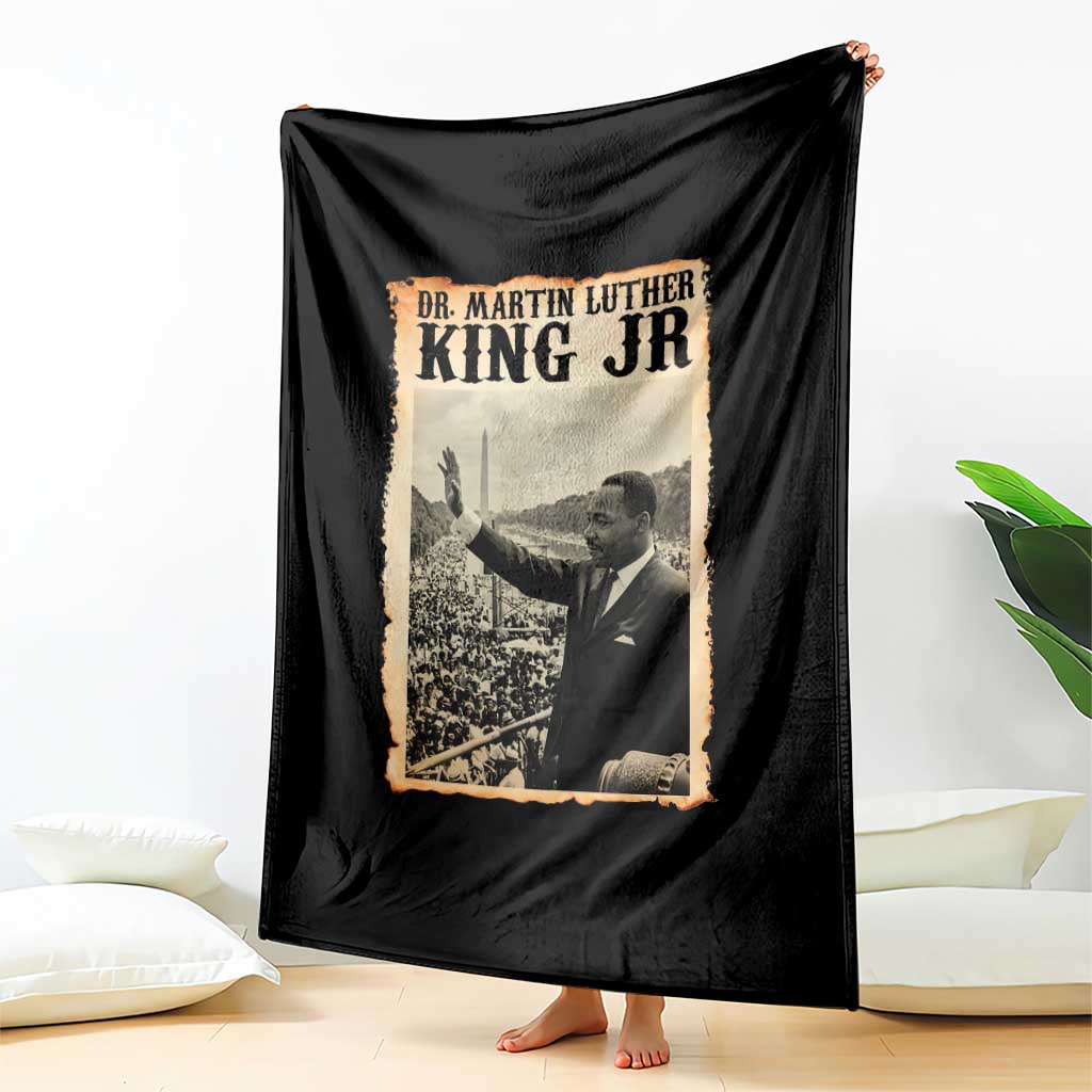Martin Luther King Jr MLK Day Throw Blanket - Wonder Print Shop