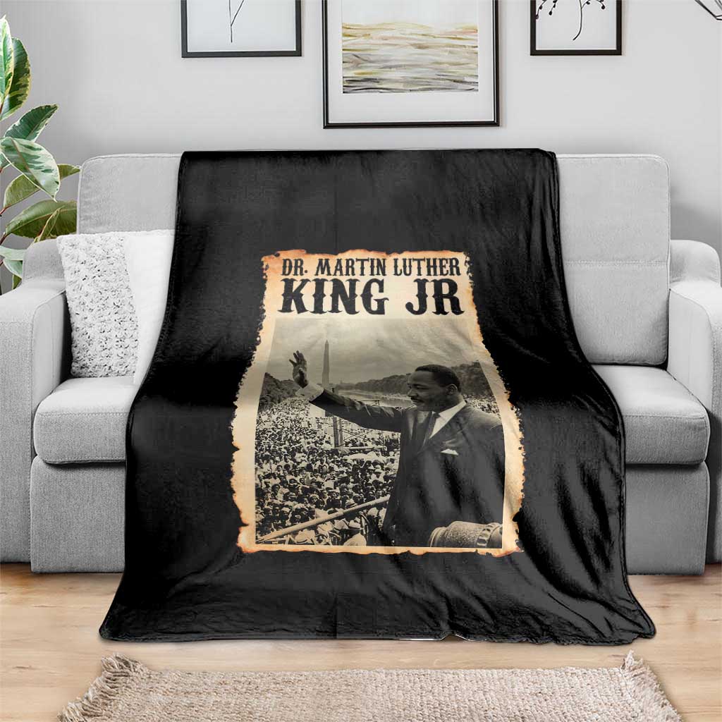 Martin Luther King Jr MLK Day Throw Blanket - Wonder Print Shop