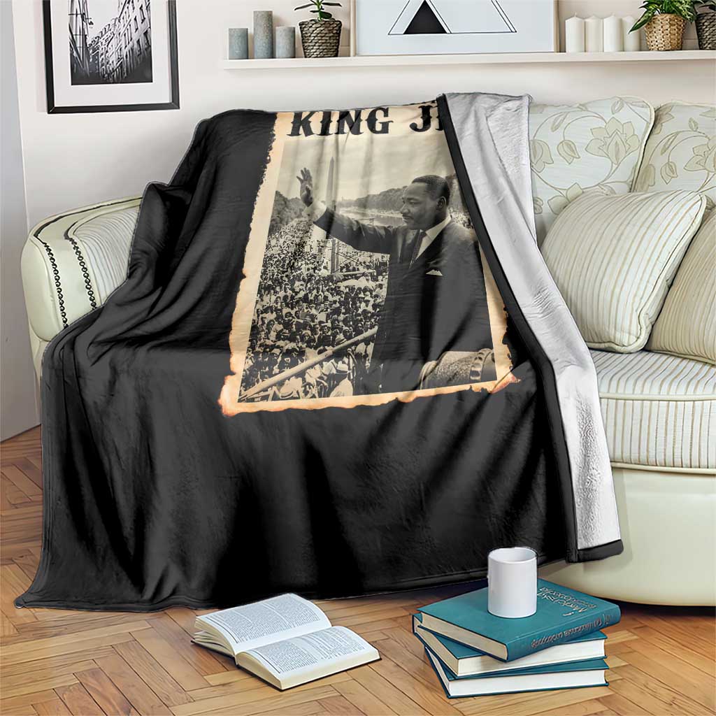 Martin Luther King Jr MLK Day Throw Blanket - Wonder Print Shop