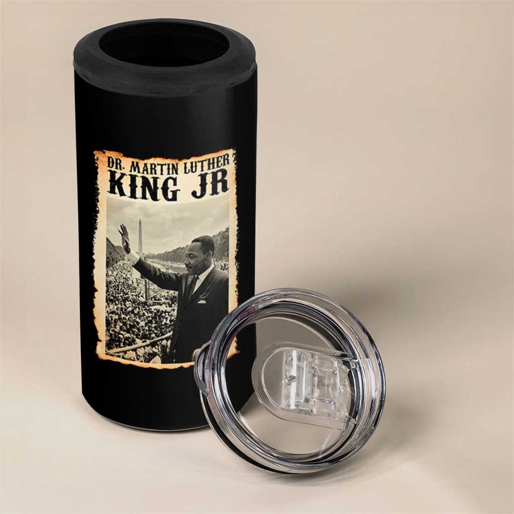 Martin Luther King Jr MLK Day 4 in 1 Can Cooler Tumbler - Wonder Print Shop