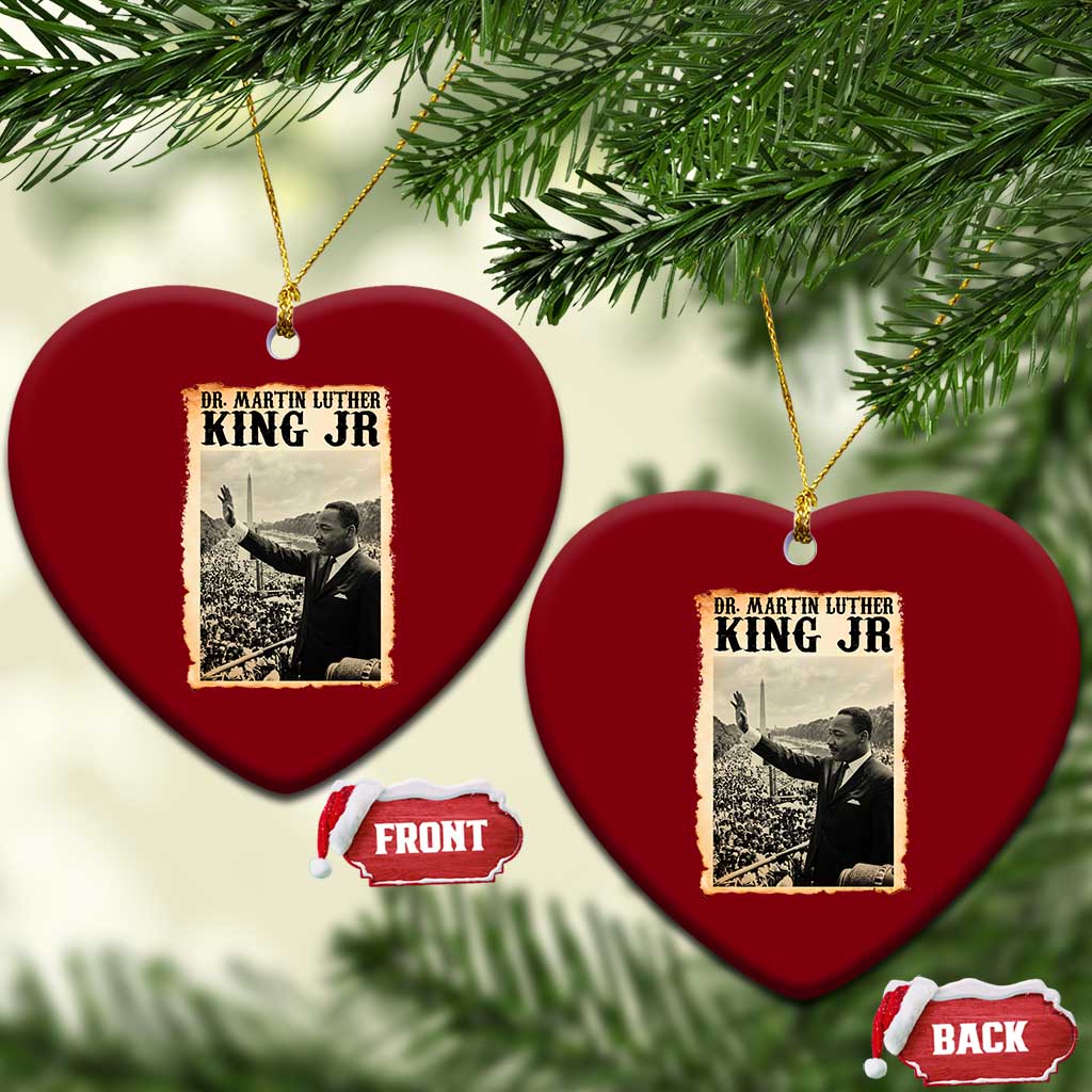 Martin Luther King Jr MLK Day Ceramic Ornament - Wonder Print Shop