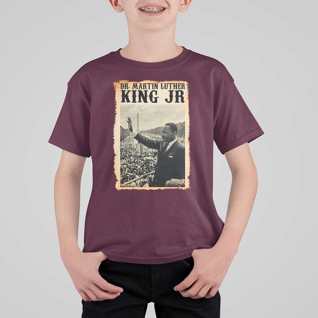 Martin Luther King Jr MLK Day T Shirt For Kid - Wonder Print Shop