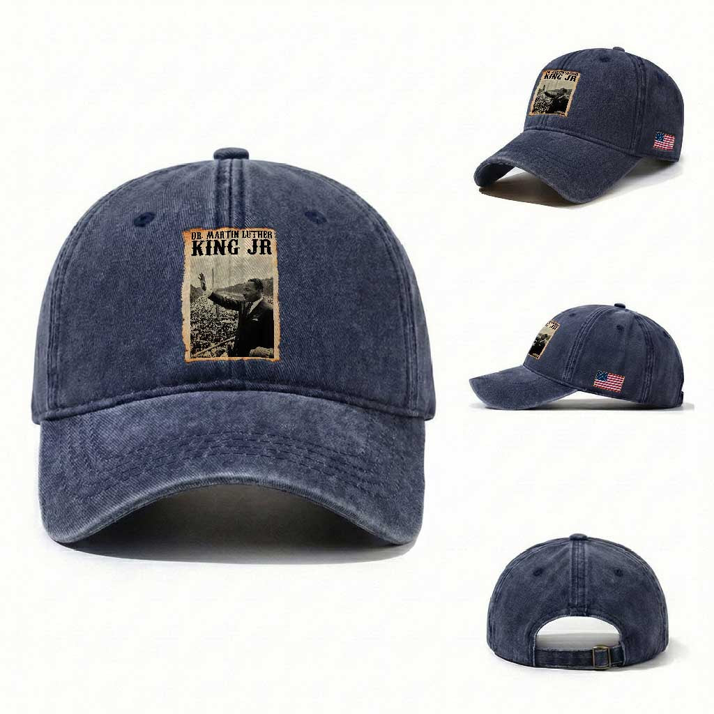 Martin Luther King Jr MLK Day Washed Cotton Baseball Cap