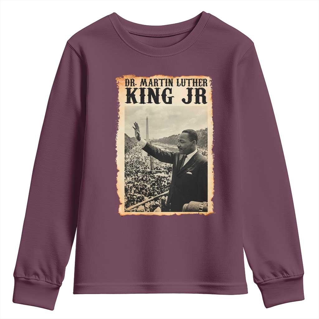 Martin Luther King Jr MLK Day Youth Sweatshirt - Wonder Print Shop