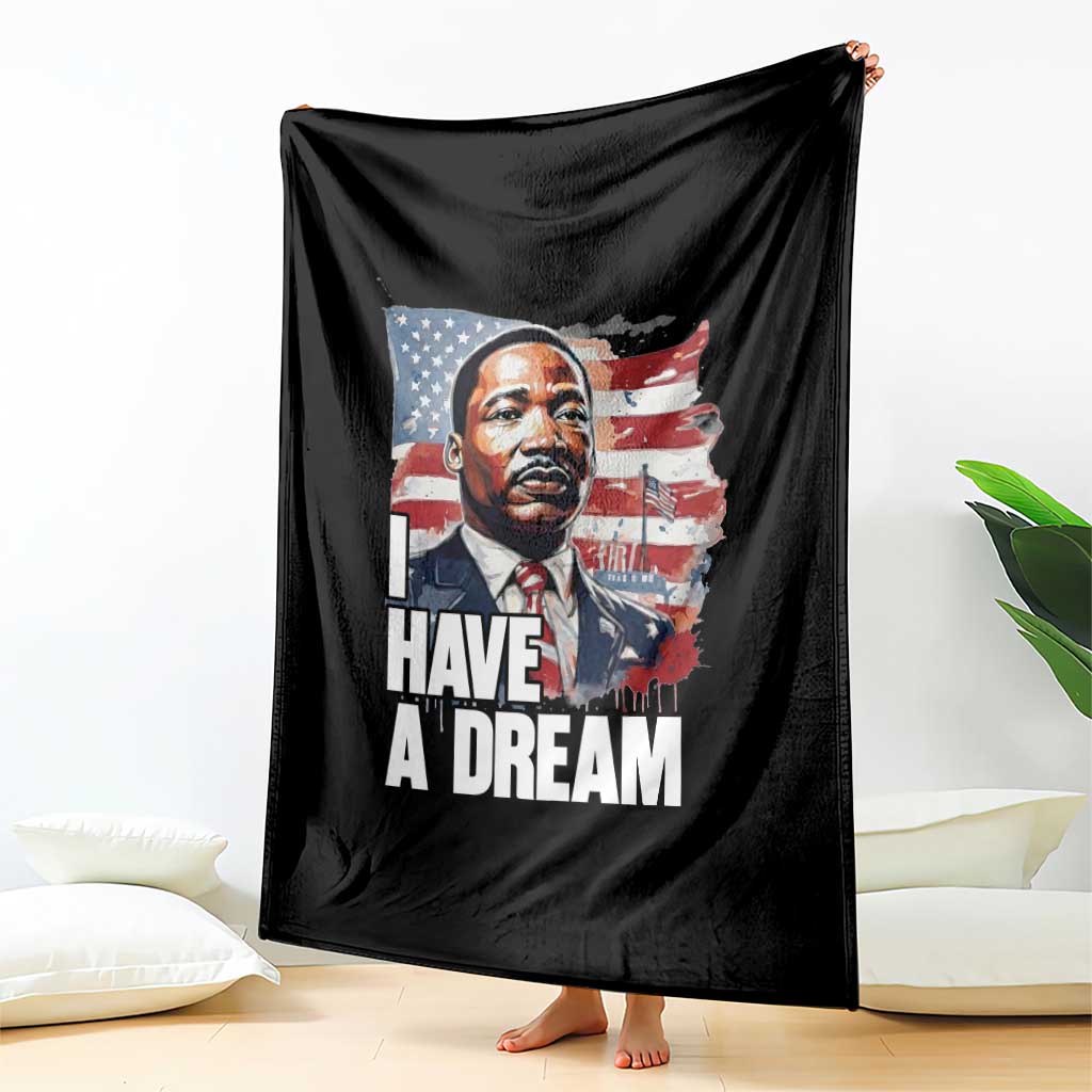 Martin Luther King Jr Throw Blanket I Have A Dream - Wonder Print Shop