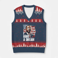 Martin Luther King Jr V-Neck Knit Sweater Vest I Have A Dream - Wonder Print Shop