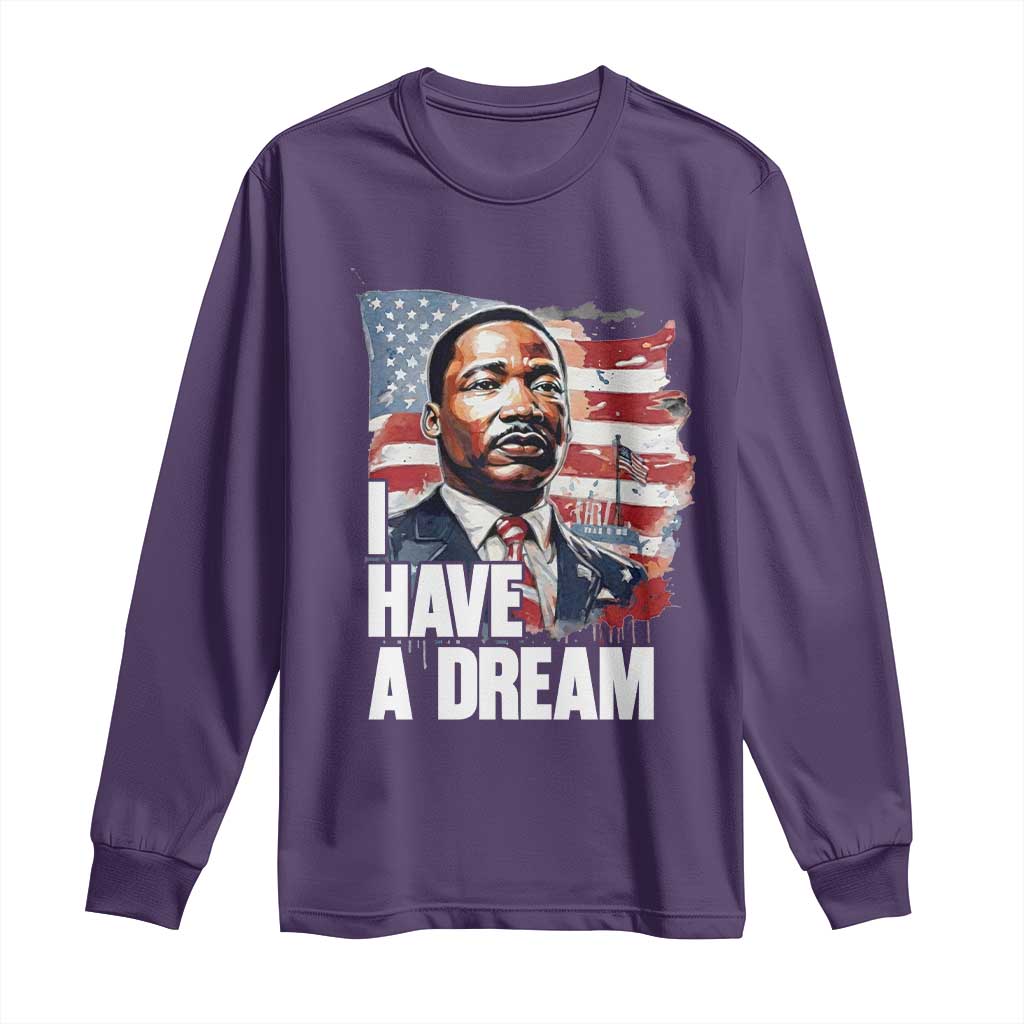 Martin Luther King Jr Long Sleeve Shirt I Have A Dream - Wonder Print Shop