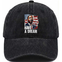 Martin Luther King Jr Washed Cotton Baseball Cap I Have A Dream