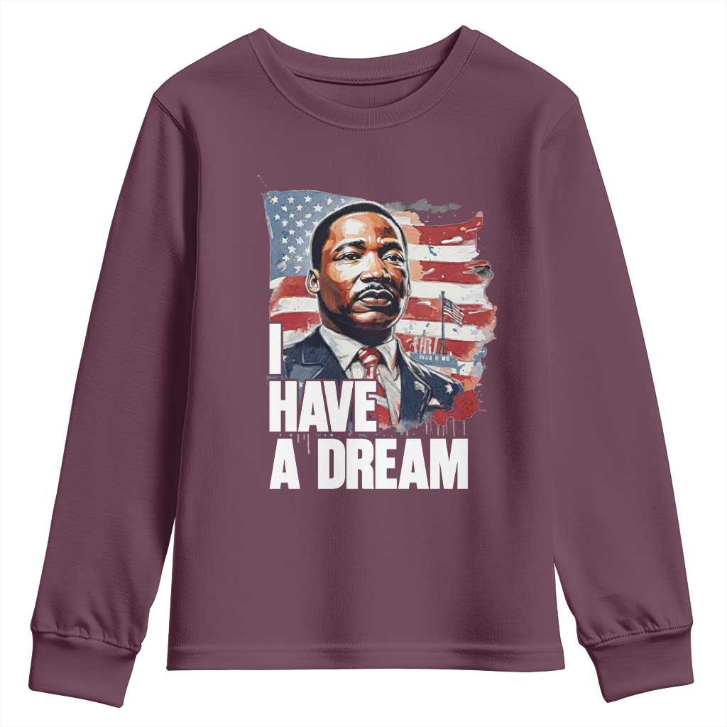 Martin Luther King Jr Youth Sweatshirt I Have A Dream - Wonder Print Shop