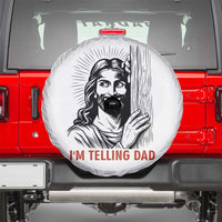 Funny Jesus Christian Meme Spare Tire Cover I Am Telling Dad