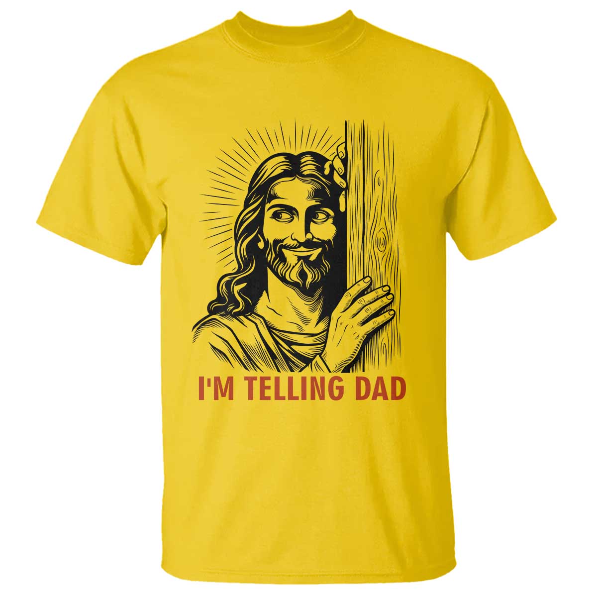 Funny Jesus Christian Meme T Shirt I Am Telling Dad
