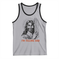 Funny Jesus Christian Meme Tank Top I Am Telling Dad