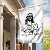 Funny Jesus Meme Garden Flag I Am Telling Dad