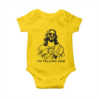 Funny Jesus Meme Baby Onesie I Am Telling Dad