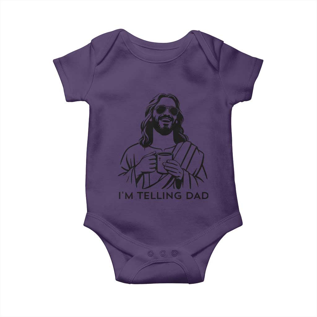 Funny Jesus Meme Baby Onesie I Am Telling Dad
