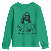 Funny Jesus Meme Youth Sweatshirt I Am Telling Dad