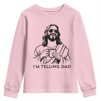 Funny Jesus Meme Youth Sweatshirt I Am Telling Dad