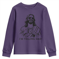 Funny Jesus Meme Youth Sweatshirt I Am Telling Dad