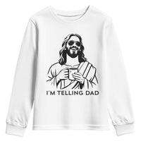 Funny Jesus Meme Youth Sweatshirt I Am Telling Dad