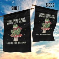 Funny Frog Sarcastic Garden Flag Some Things Are Better Left Alone