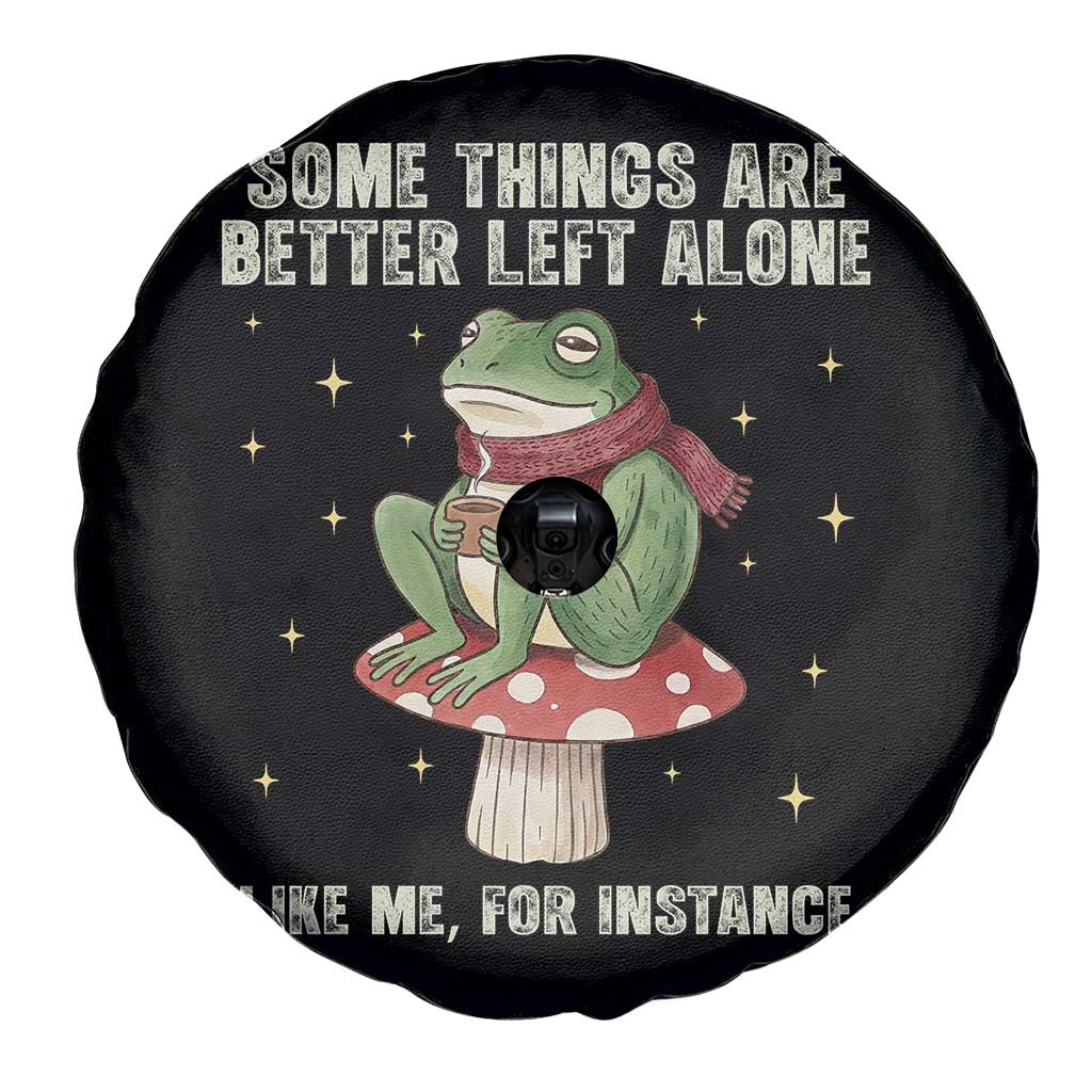 Funny Frog Sarcastic Spare Tire Cover Some Things Are Better Left Alone