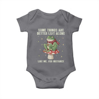 Funny Frog Sarcastic Baby Onesie Some Things Are Better Left Alone