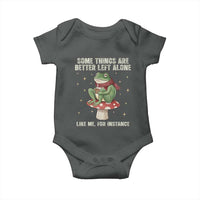 Funny Frog Sarcastic Baby Onesie Some Things Are Better Left Alone