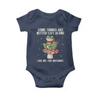 Funny Frog Sarcastic Baby Onesie Some Things Are Better Left Alone