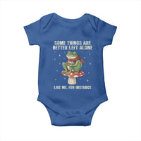 Funny Frog Sarcastic Baby Onesie Some Things Are Better Left Alone