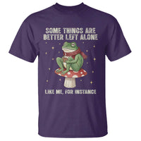 Funny Frog Sarcastic T Shirt Some Things Are Better Left Alone