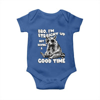 Funny Raccon Sarcastic Baby Onesie Bro I Am Straight Up Not Even Having A Good Time